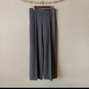 Ann Taylor grey high waist tweed wide leg trousers